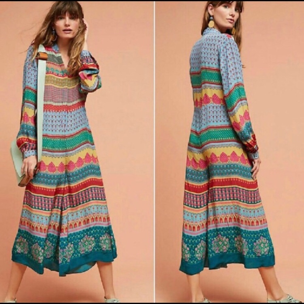 NWT Anthropologie printed jumpsuit Size 6